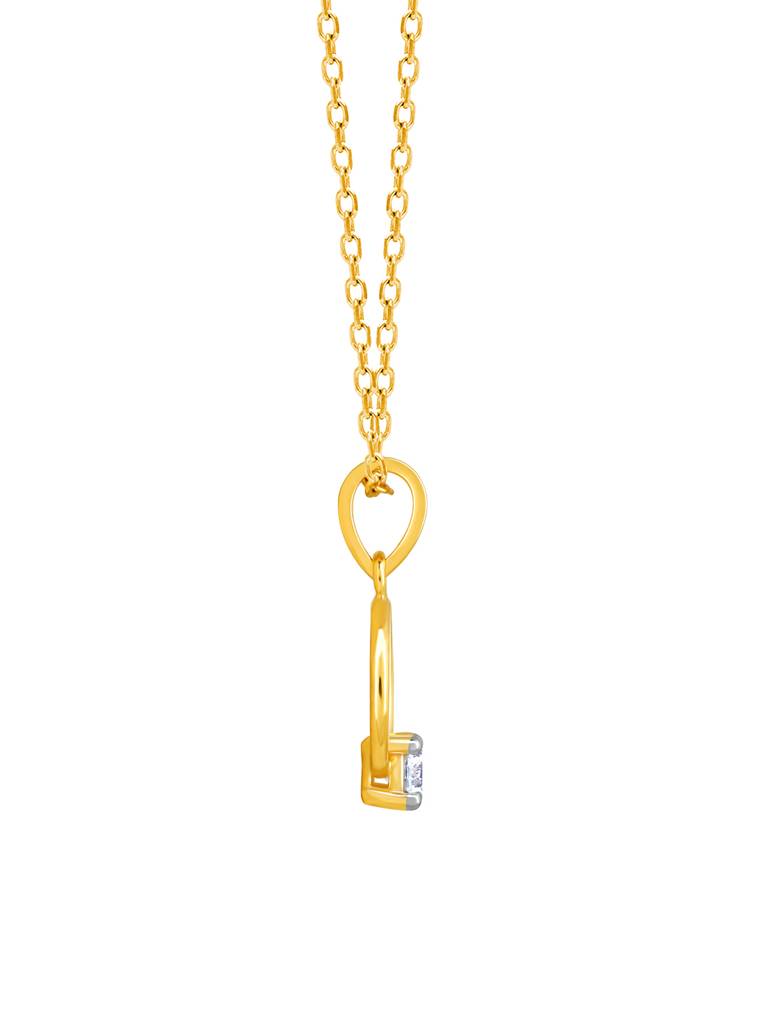 Giva 14K Yellow Gold Tender Moments Diamond Pendant Without Chain : GDLPD0122