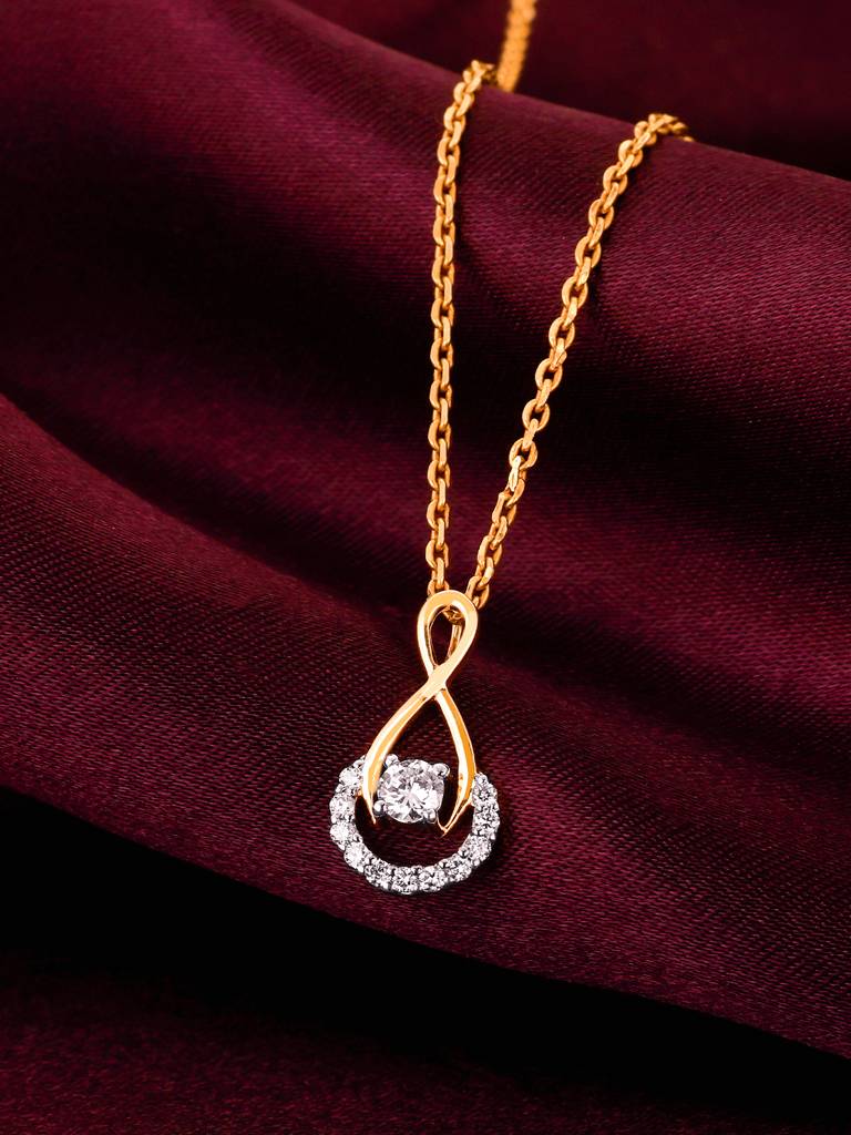 Giva 14K Yellow Gold Gracious Cheer Diamond Pendant  Without Chain : GDLPD0130