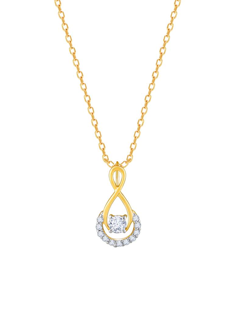 Giva 14K Yellow Gold Gracious Cheer Diamond Pendant  Without Chain : GDLPD0130