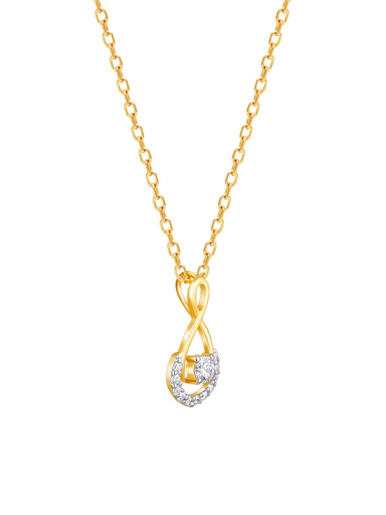 Giva 14K Yellow Gold Gracious Cheer Diamond Pendant  Without Chain : GDLPD0130