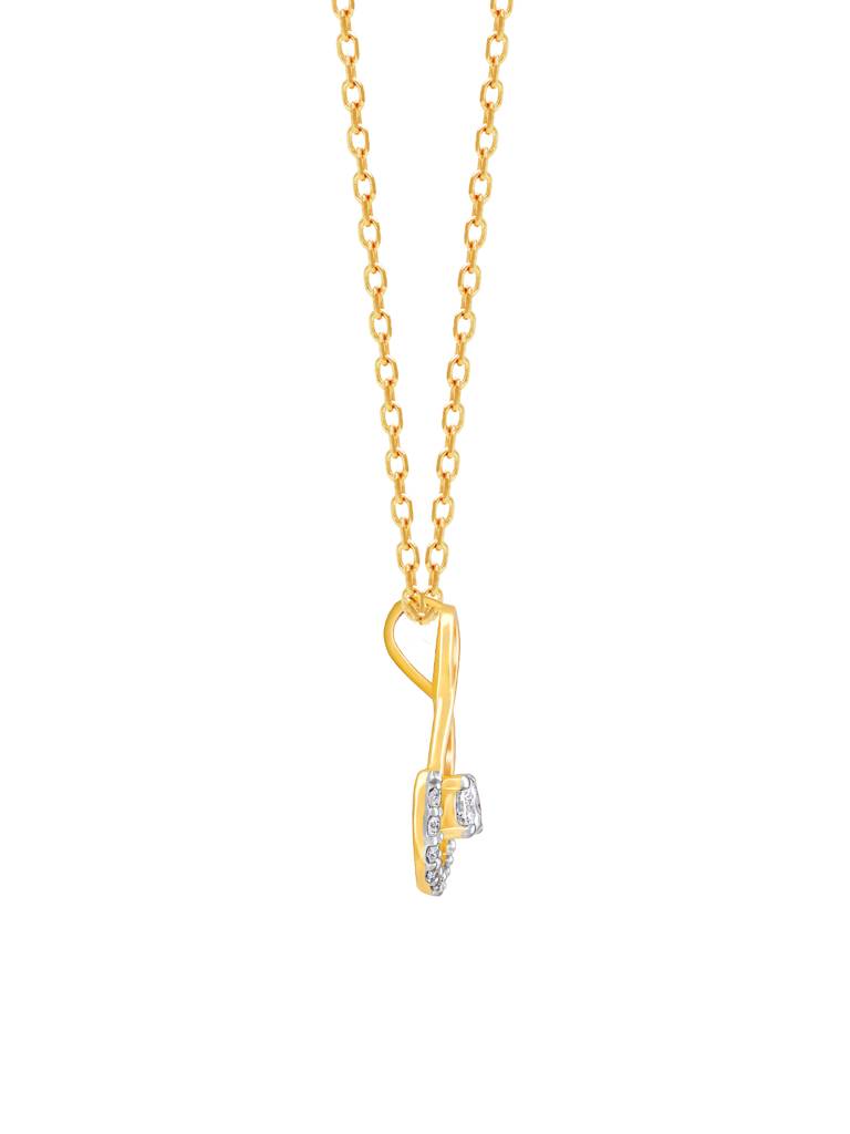 Giva 14K Yellow Gold Gracious Cheer Diamond Pendant  Without Chain : GDLPD0130