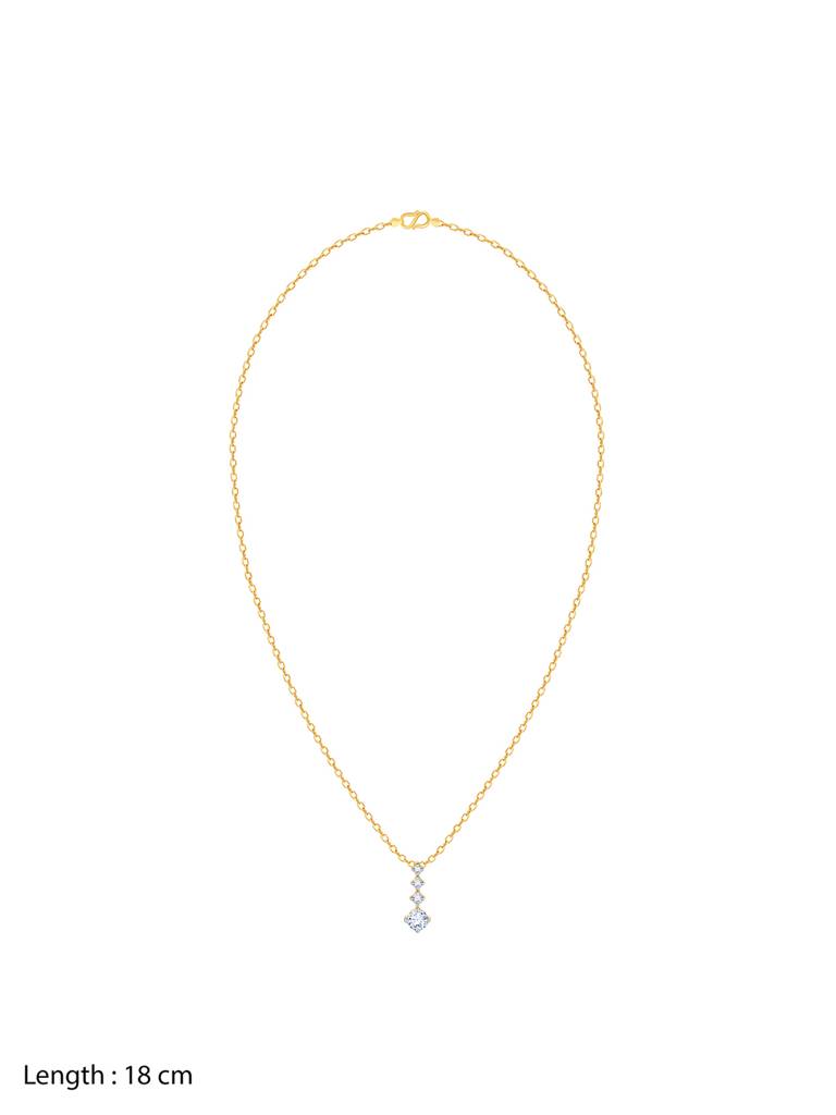 Giva 14K Yellow Gold A World Of Glamour Diamond Pendant Without Chain Gifts For Women & Girls : GDLPD018