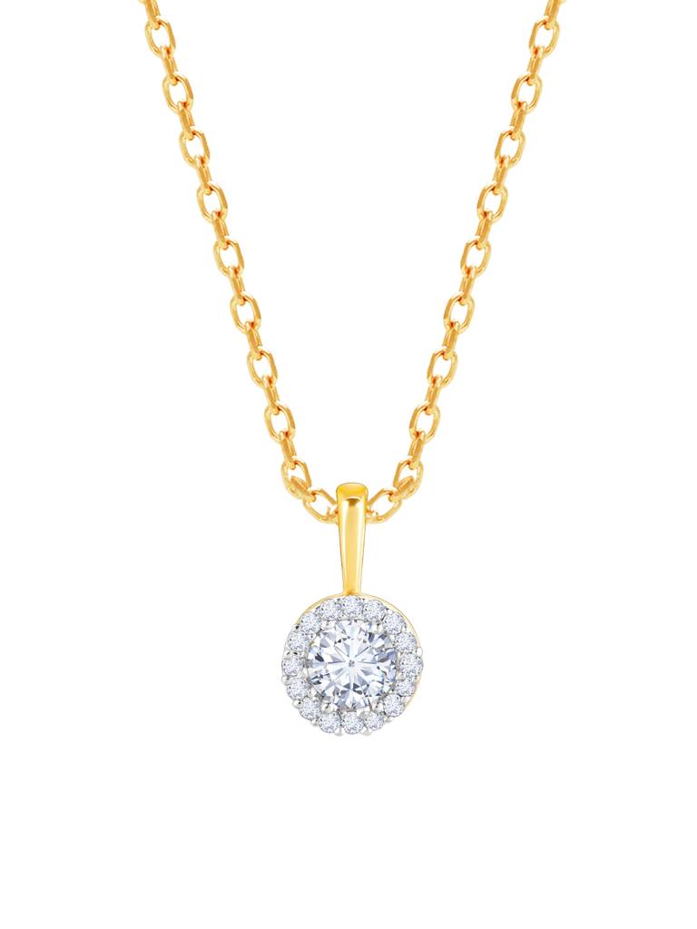 Giva 14K Yellow Gold My Gracious Lady Diamond Pendant Without Chain Gifts For Women & Girls : GDLPD020