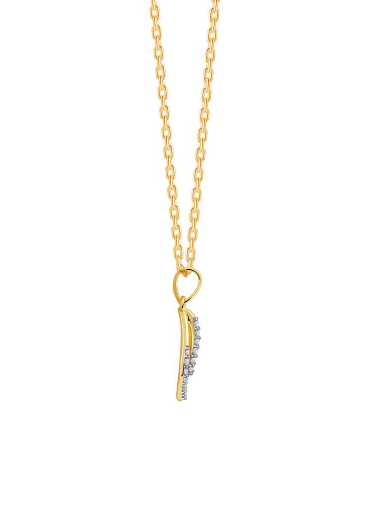 14K Yellow Gold Fidelity Diamond Pendant : GDLPD0256