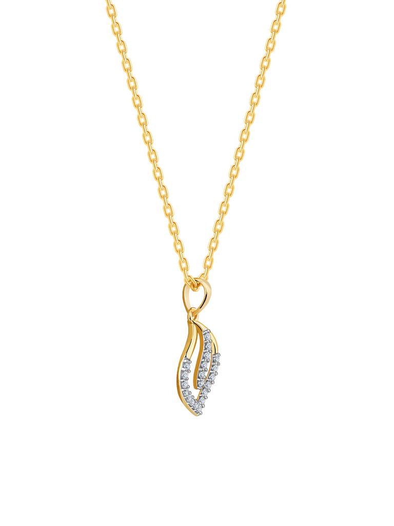 14K Yellow Gold Fidelity Diamond Pendant : GDLPD0256