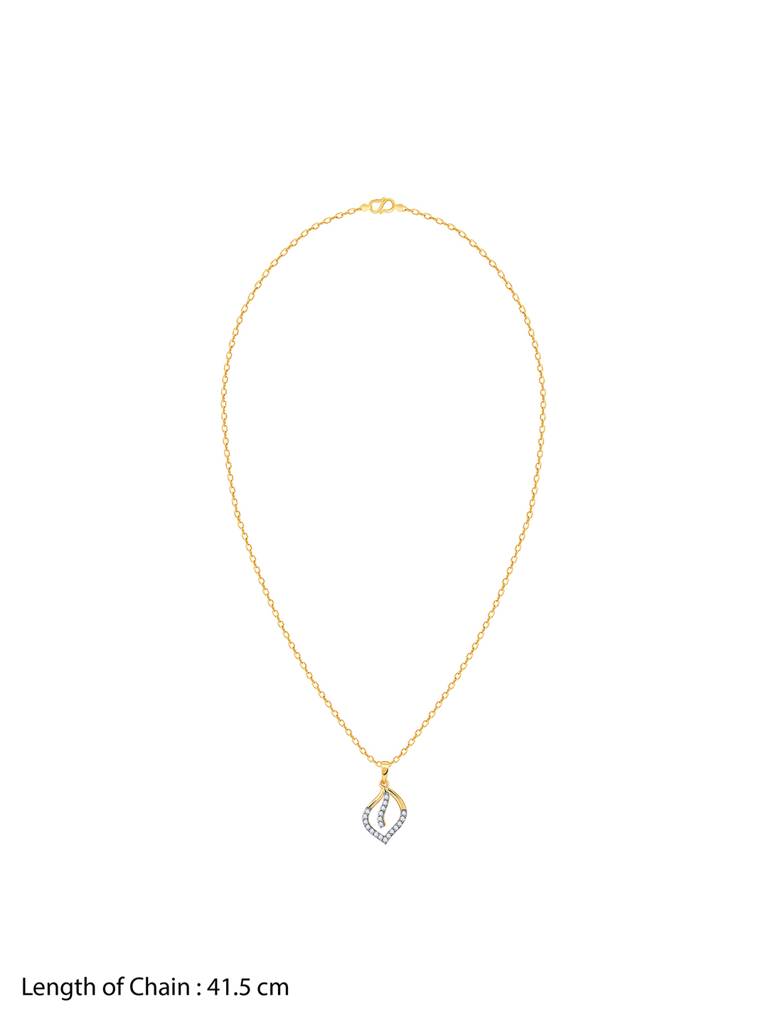 14K Yellow Gold Fidelity Diamond Pendant : GDLPD0256