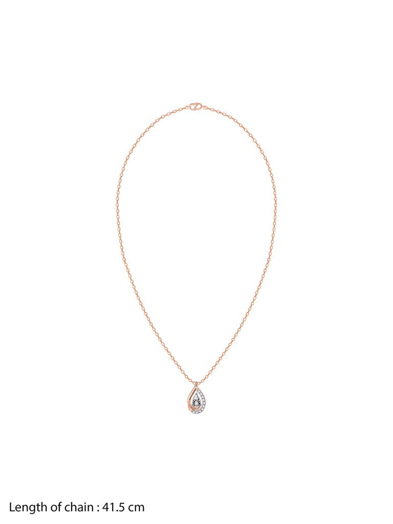 14K Rose Gold Burrow Diamond Pendant : GDLPD0267