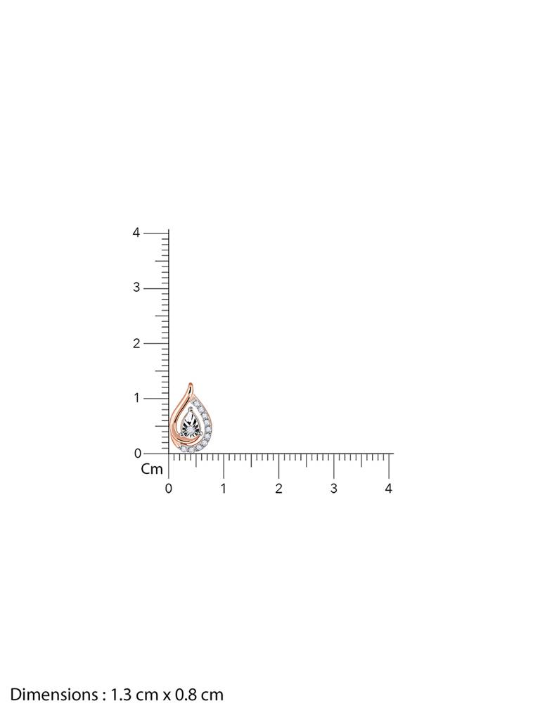 14K Rose Gold Burrow Diamond Pendant : GDLPD0267