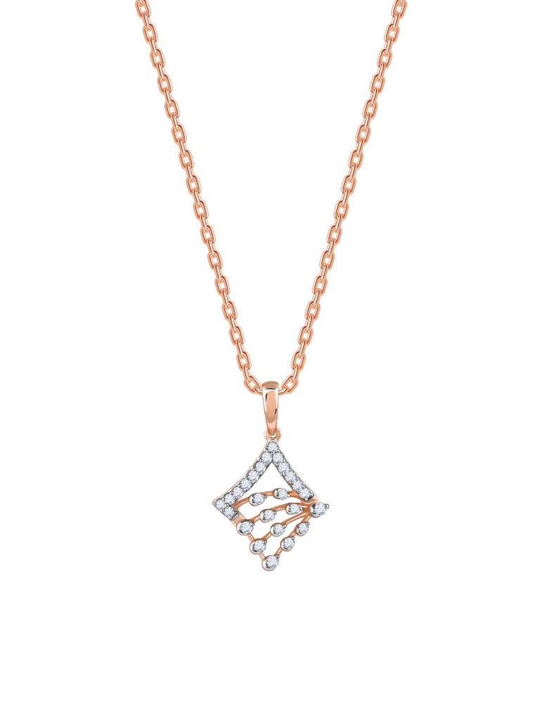 18K Rose Gold Prodigy Diamond Pendant : GDLPD0302
