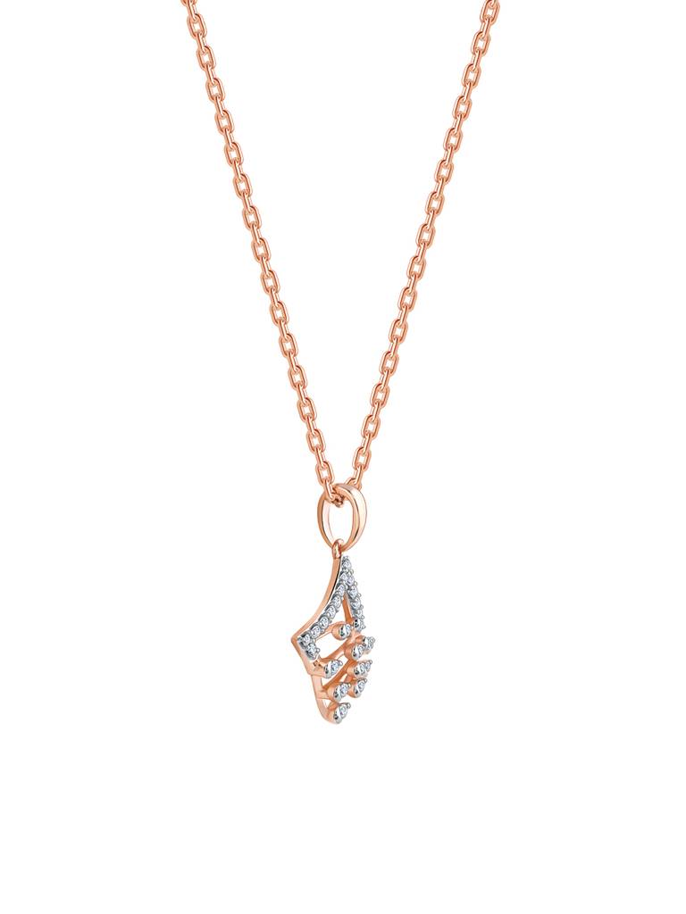 18K Rose Gold Prodigy Diamond Pendant : GDLPD0302
