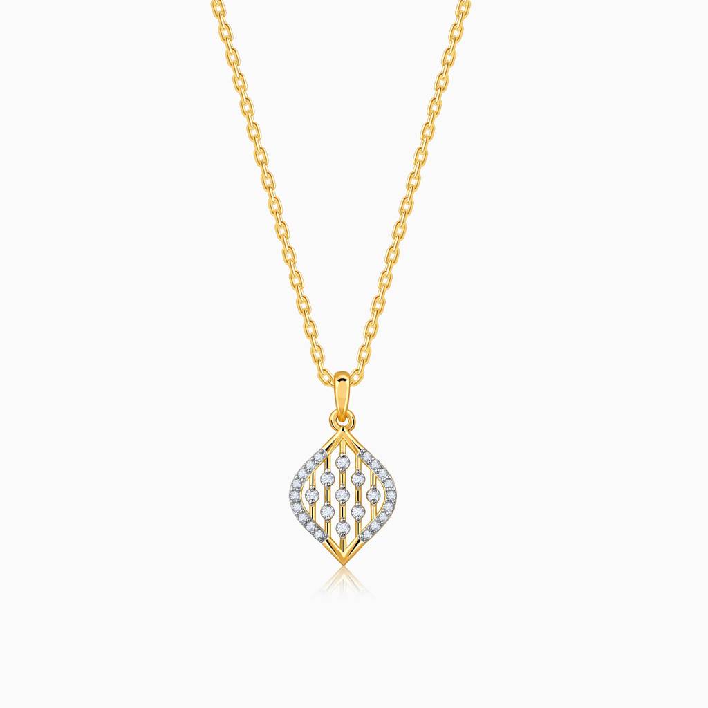14K Gold Breezy Bling Diamond Pendant : GDLPD0322