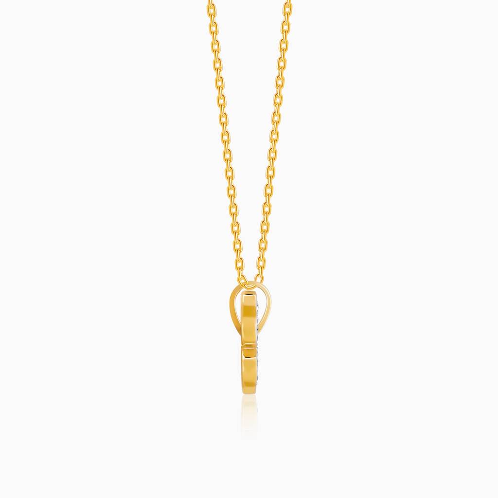 18K Gold Butterfly In Flight Diamond Pendant : GDLPD0339