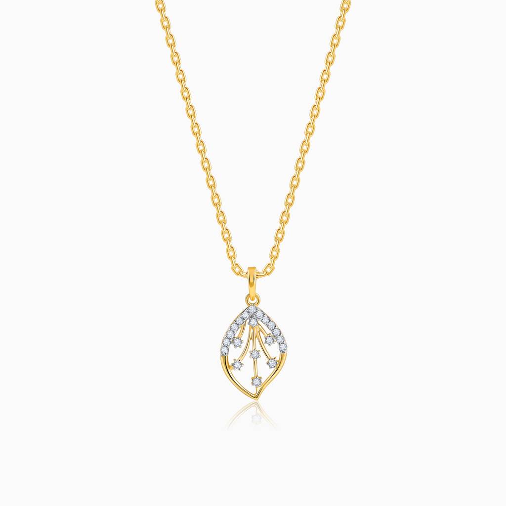 14K Gold Sublime Diamond Pendant : GDLPD0351