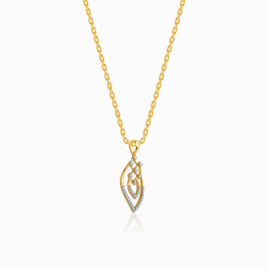 14K Gold Magic Drop Diamond Pendant : GDLPD0365
