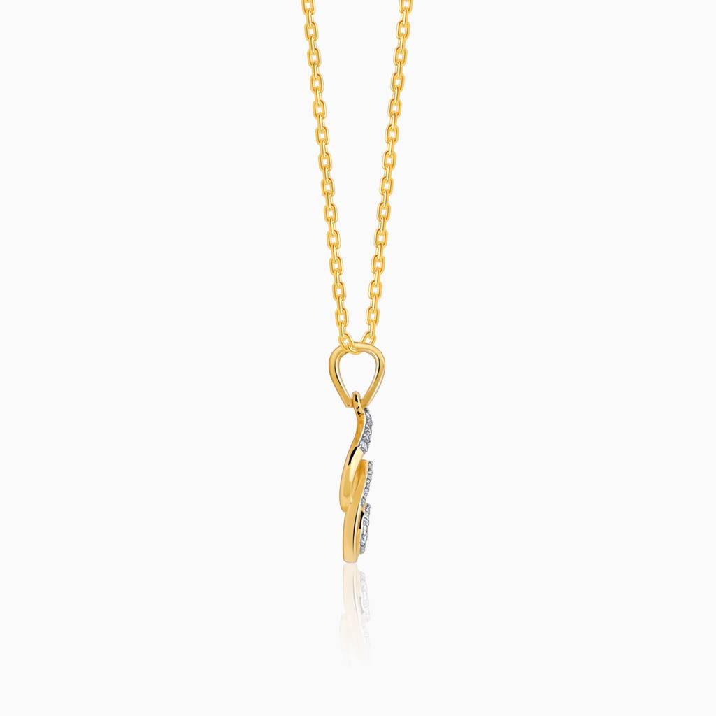 14K Gold Starry Whisper Diamond Pendant : GDLPD0369
