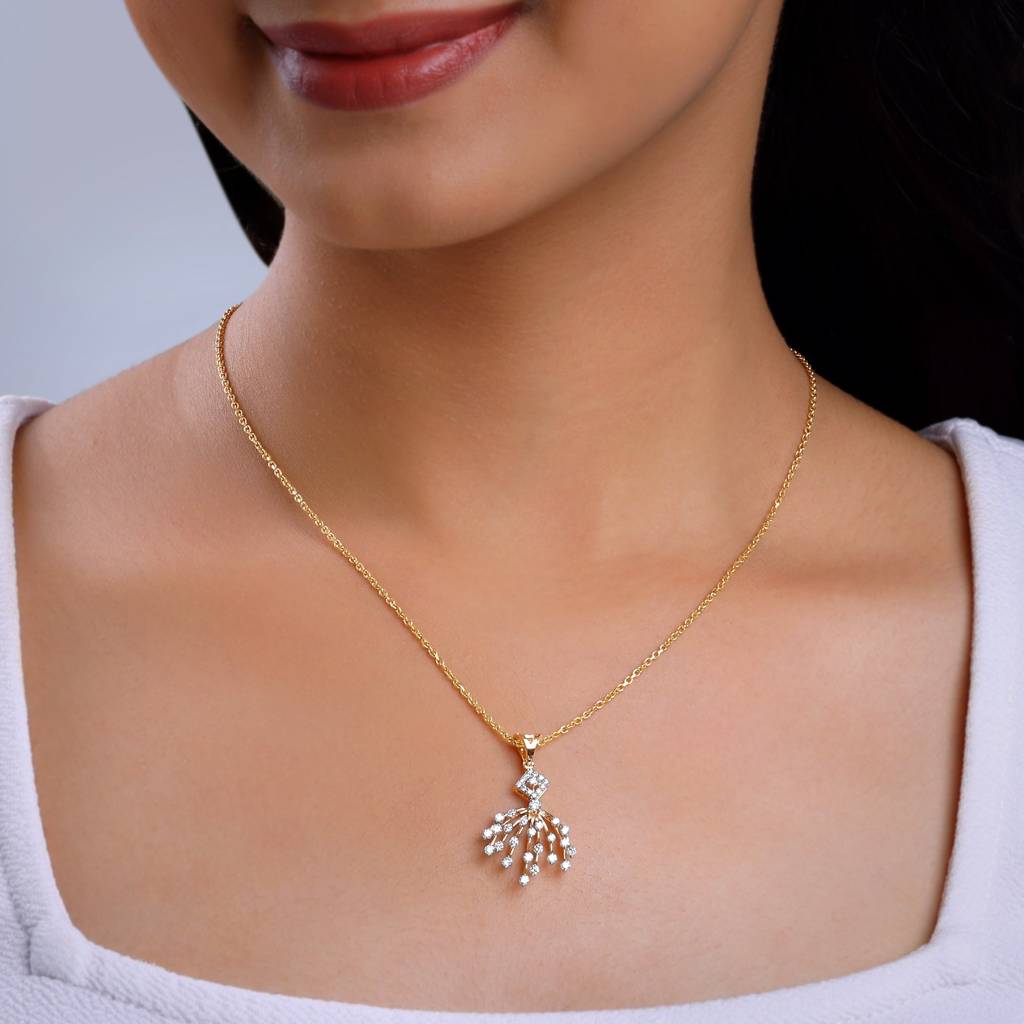 14K Gold Sparkle You Deserve Diamond Pendant : GDLPD0371