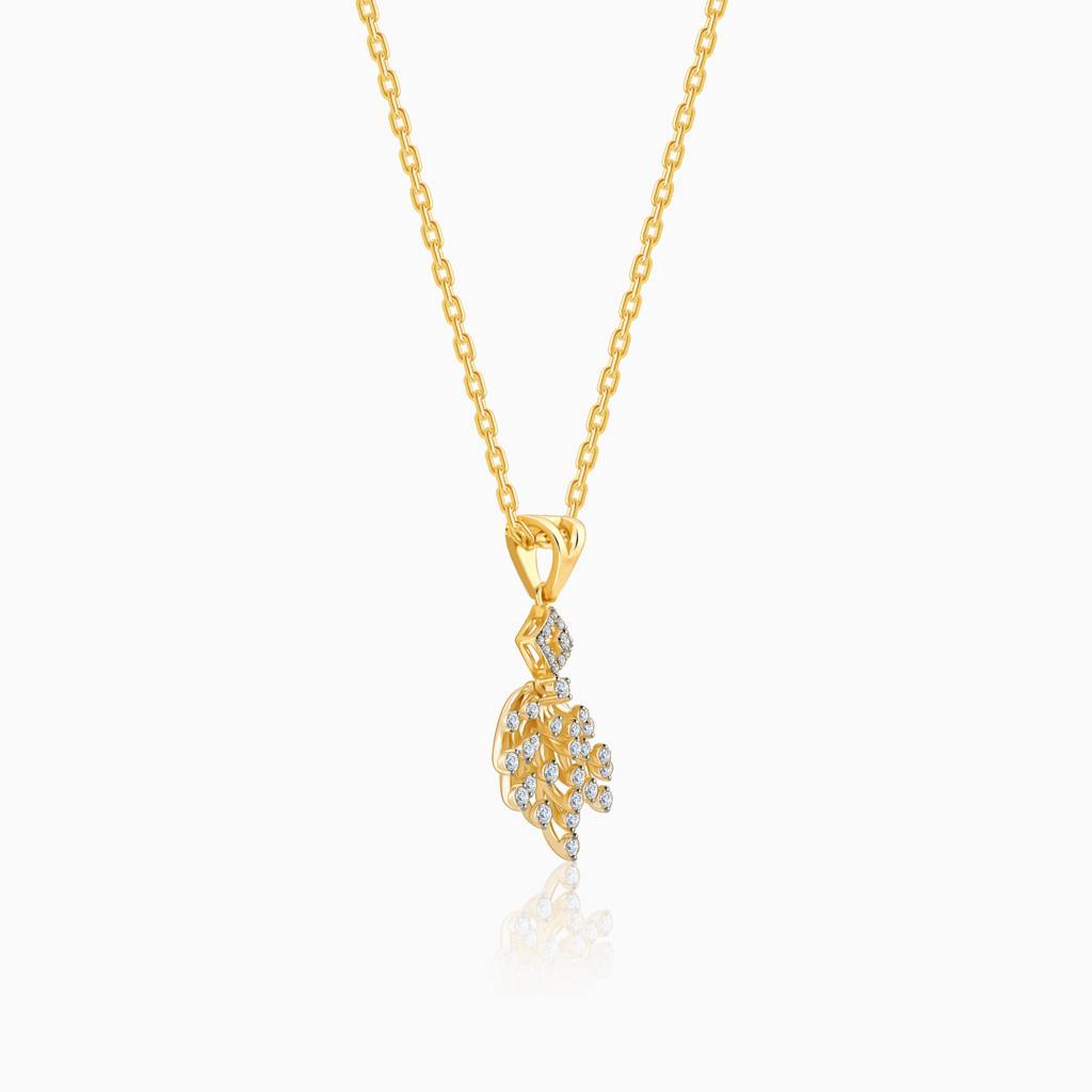 14K Gold Sparkle You Deserve Diamond Pendant : GDLPD0371