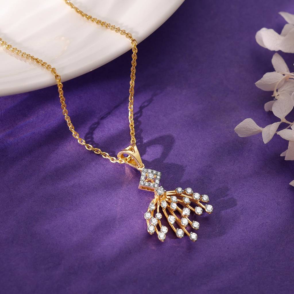 14K Gold Sparkle You Deserve Diamond Pendant : GDLPD0371