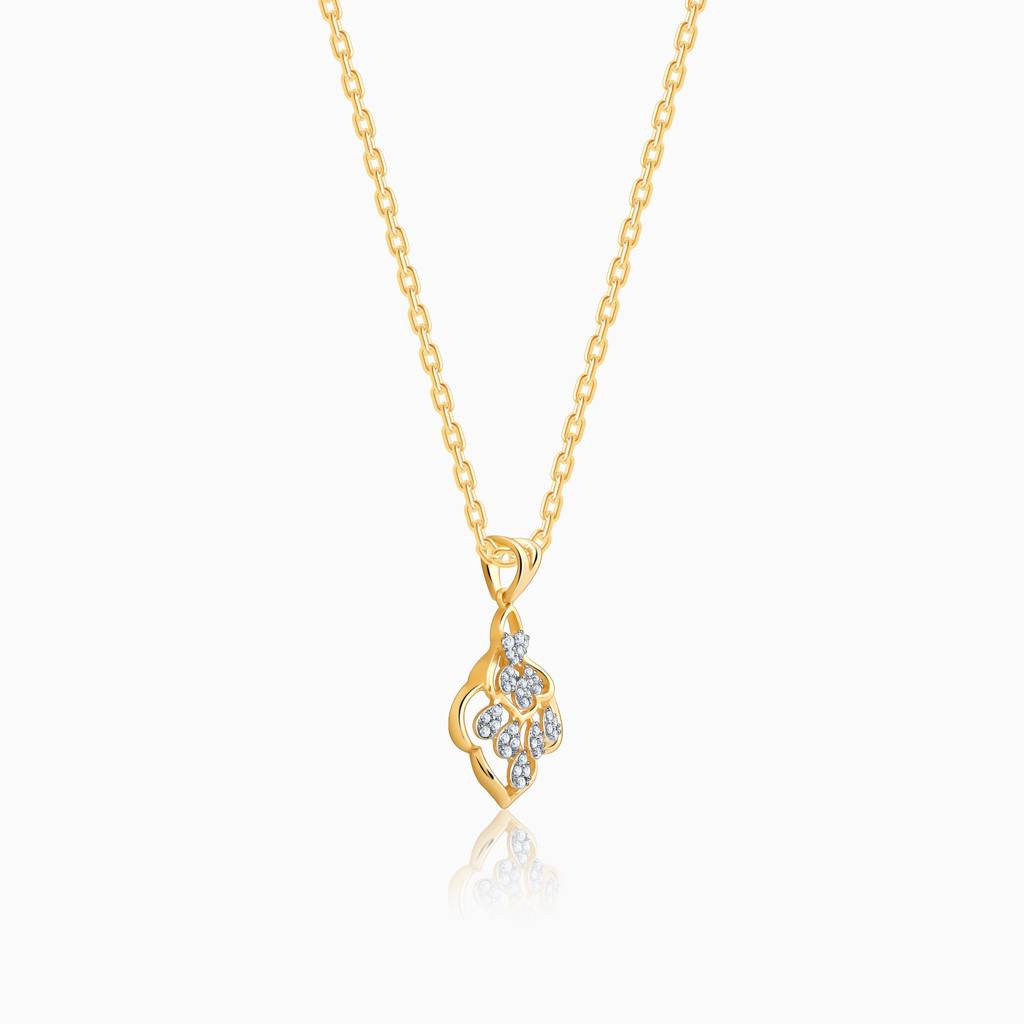 14K Gold Heart Of Spade Diamond Pendant : GDLPD0392