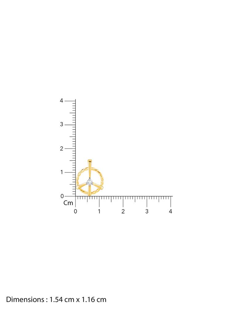 Giva 14K Yellow Gold Eternal Enchantment Diamond Pendant Without Chain Gifts For Women & Girls : GDLPD03