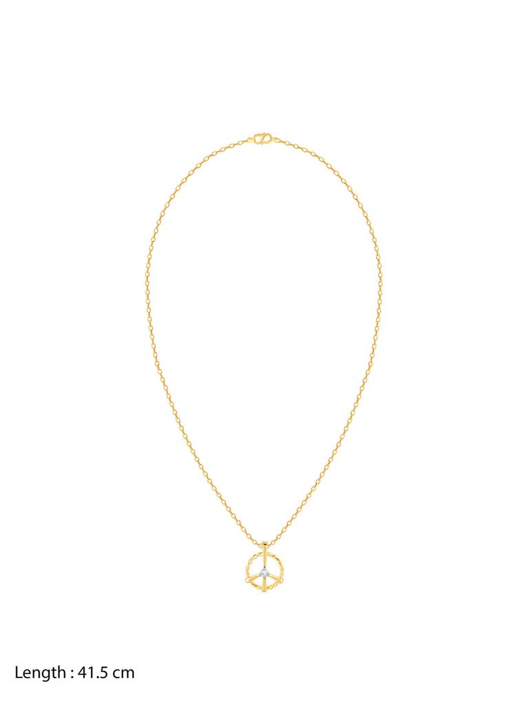 Giva 14K Yellow Gold Eternal Enchantment Diamond Pendant Without Chain Gifts For Women & Girls : GDLPD03