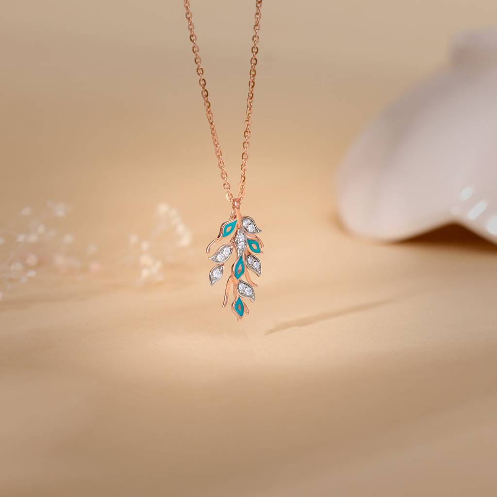14K Rose Gold Niraja Diamond Pendant : GDLPD0402