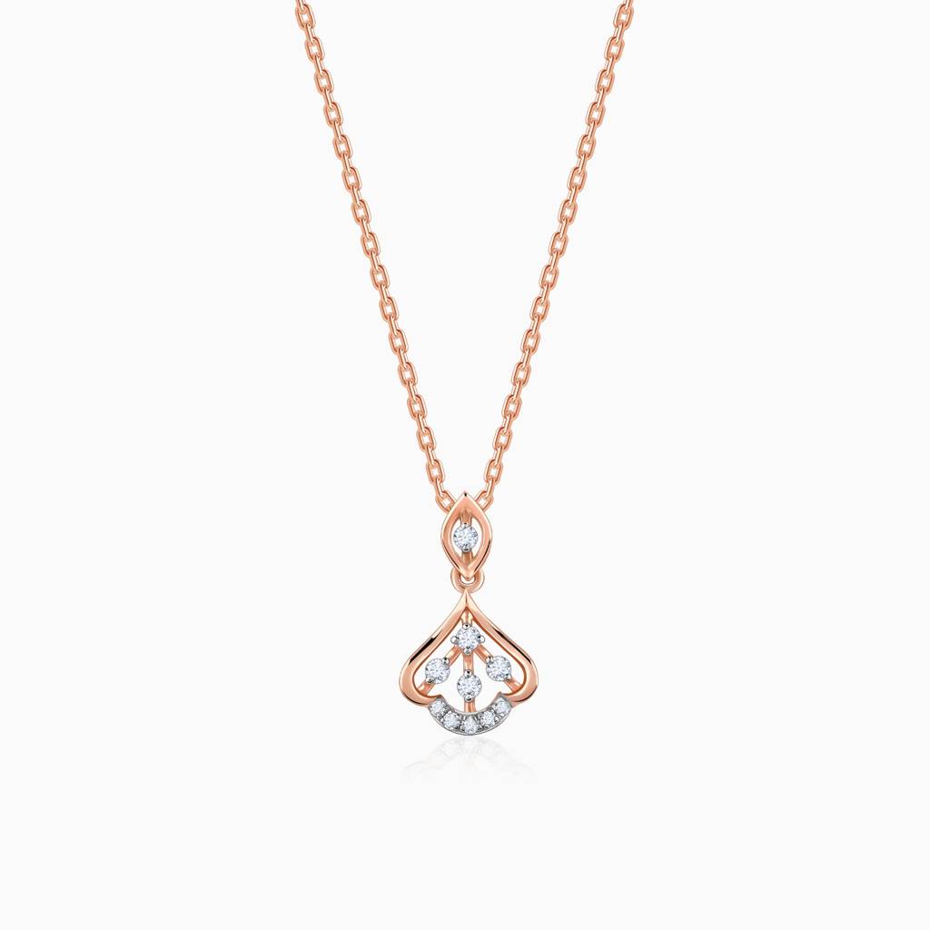 14K Rose Gold Visionary Shine Diamond Pendant : GDLPD0408