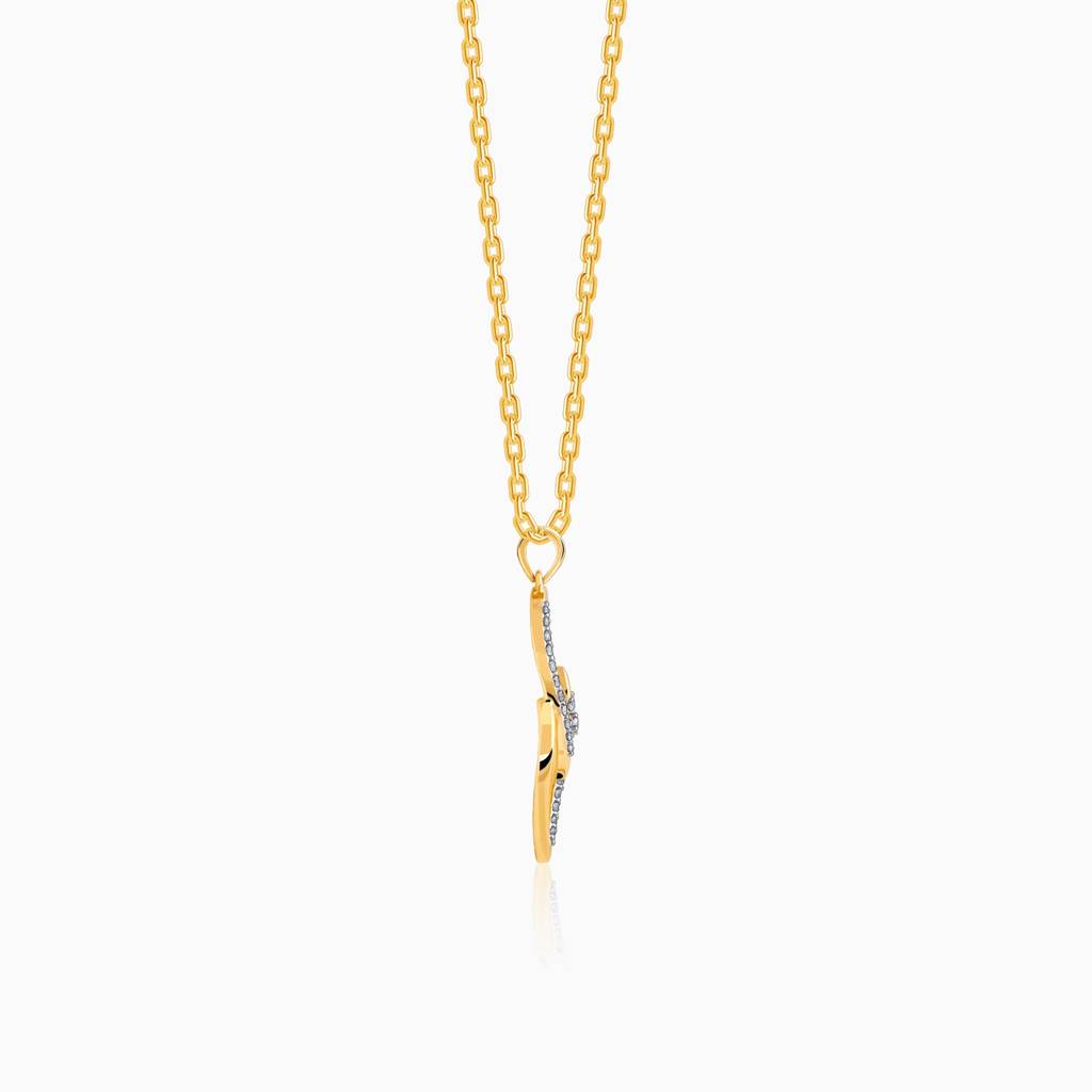 14K Gold Eternal Spark Diamond Pendant : GDLPD0432