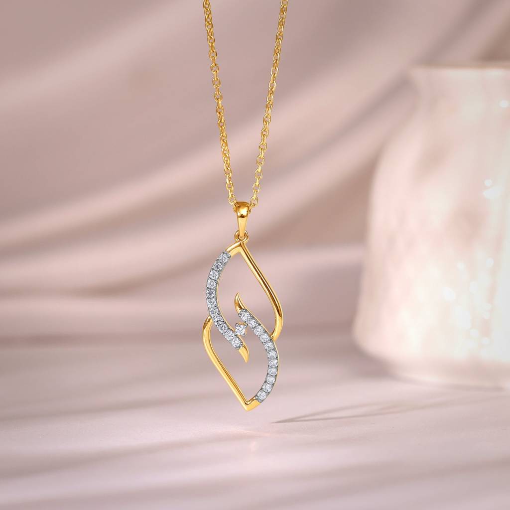 14K Gold Eternal Spark Diamond Pendant : GDLPD0432