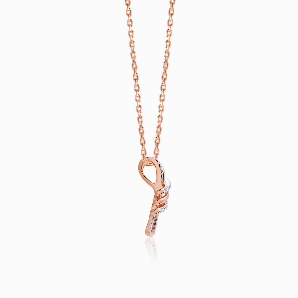 18K Rose Gold Dreamer Feels Diamond Pendant : GDLPD0438