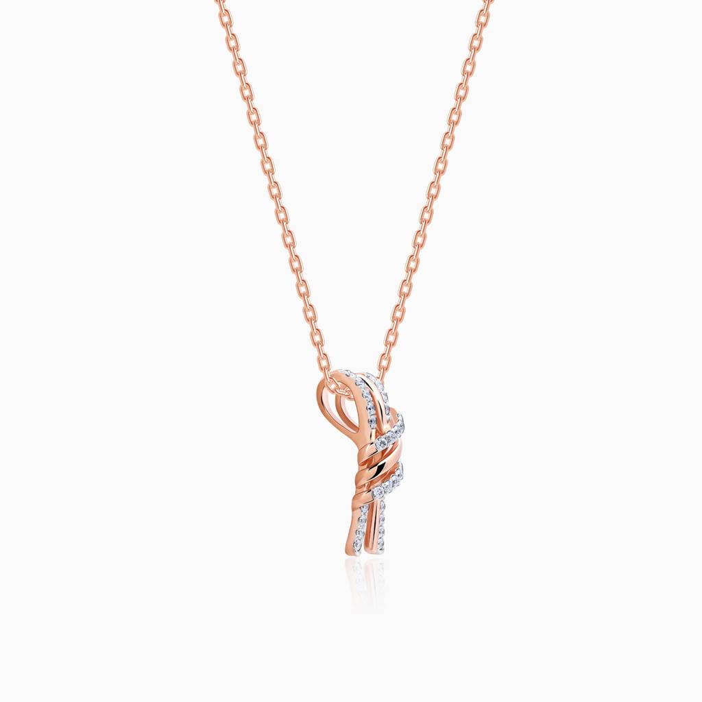 18K Rose Gold Dreamer Feels Diamond Pendant : GDLPD0438