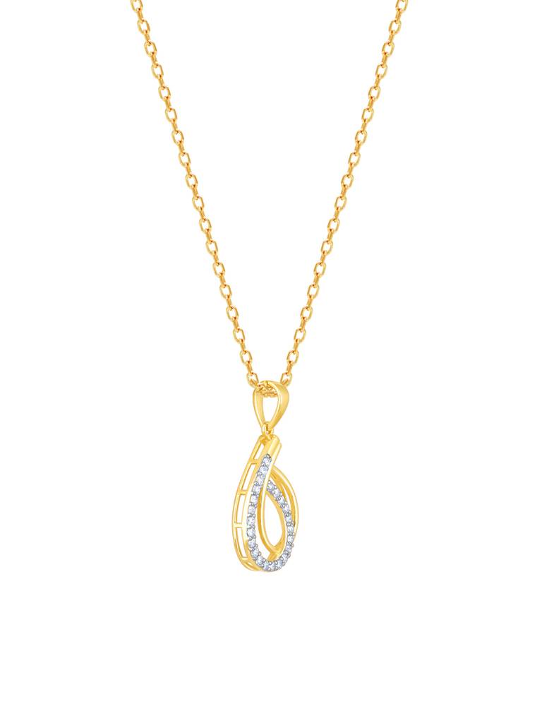 Giva 14K Yellow Gold Cherished Moments Diamond Pendant Without Chain : GDLPD067