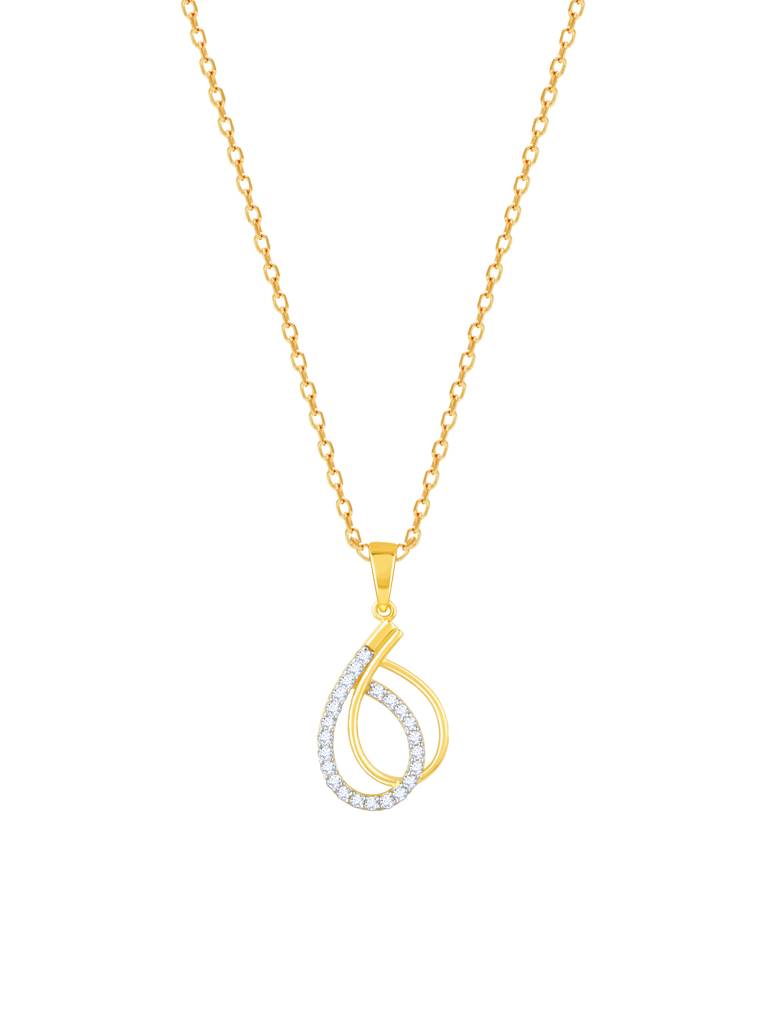 Giva 14K Yellow Gold Cherished Moments Diamond Pendant Without Chain : GDLPD067