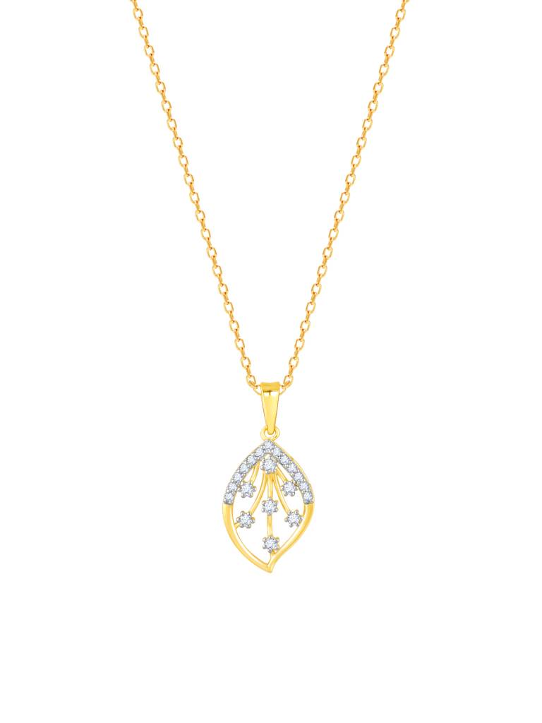 Giva 18K Yellow Gold Midnight Whispers Diamond Pendant Without Chain : GDLPD073