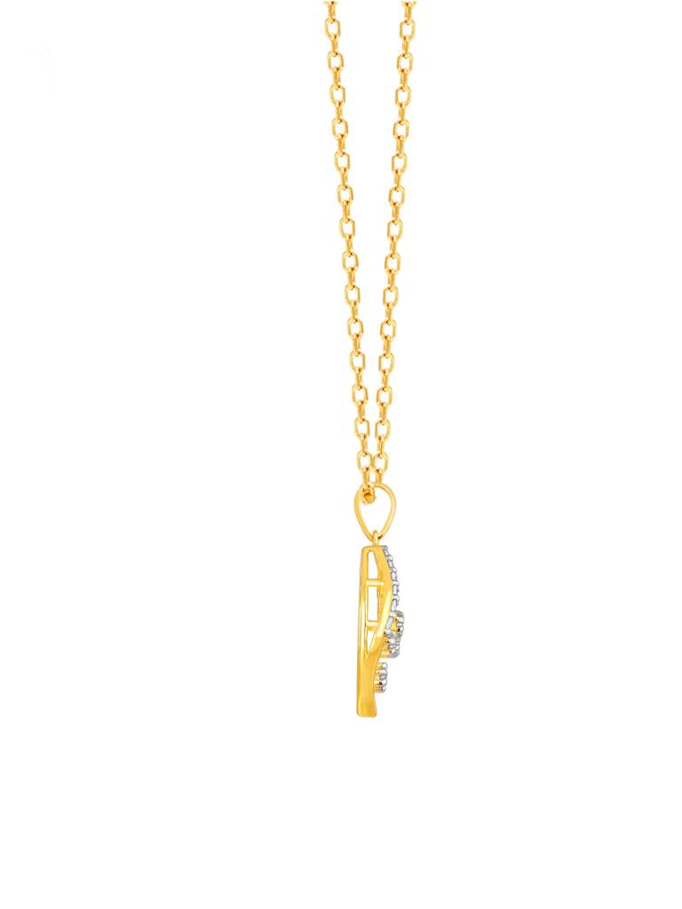 Giva 18K Yellow Gold Midnight Whispers Diamond Pendant Without Chain : GDLPD073