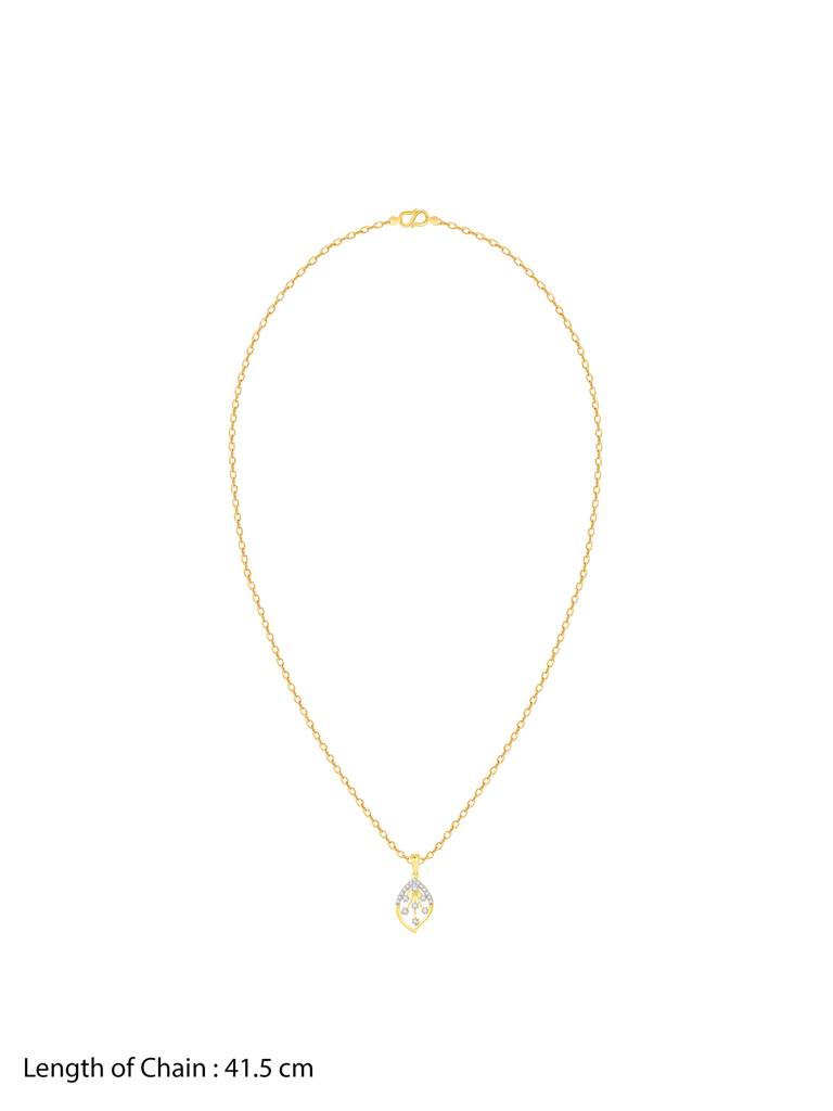 Giva 18K Yellow Gold Midnight Whispers Diamond Pendant Without Chain : GDLPD073