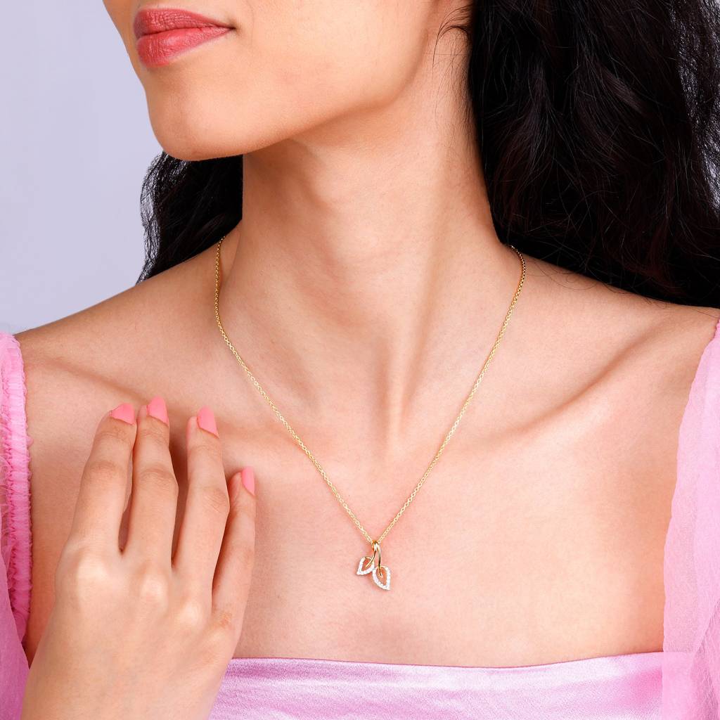 18K Gold Sweet Serenade Diamond Pendant : GDLPD075