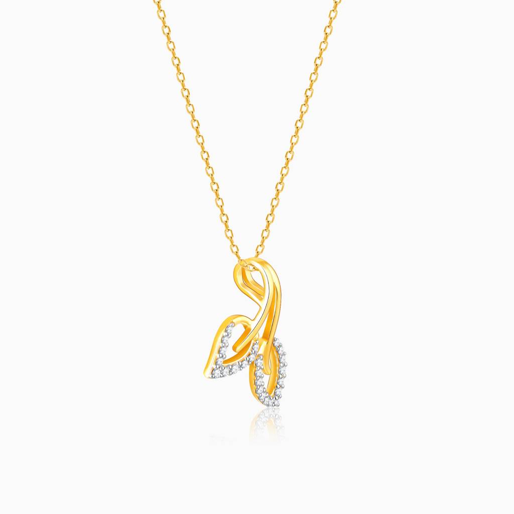 18K Gold Sweet Serenade Diamond Pendant : GDLPD075