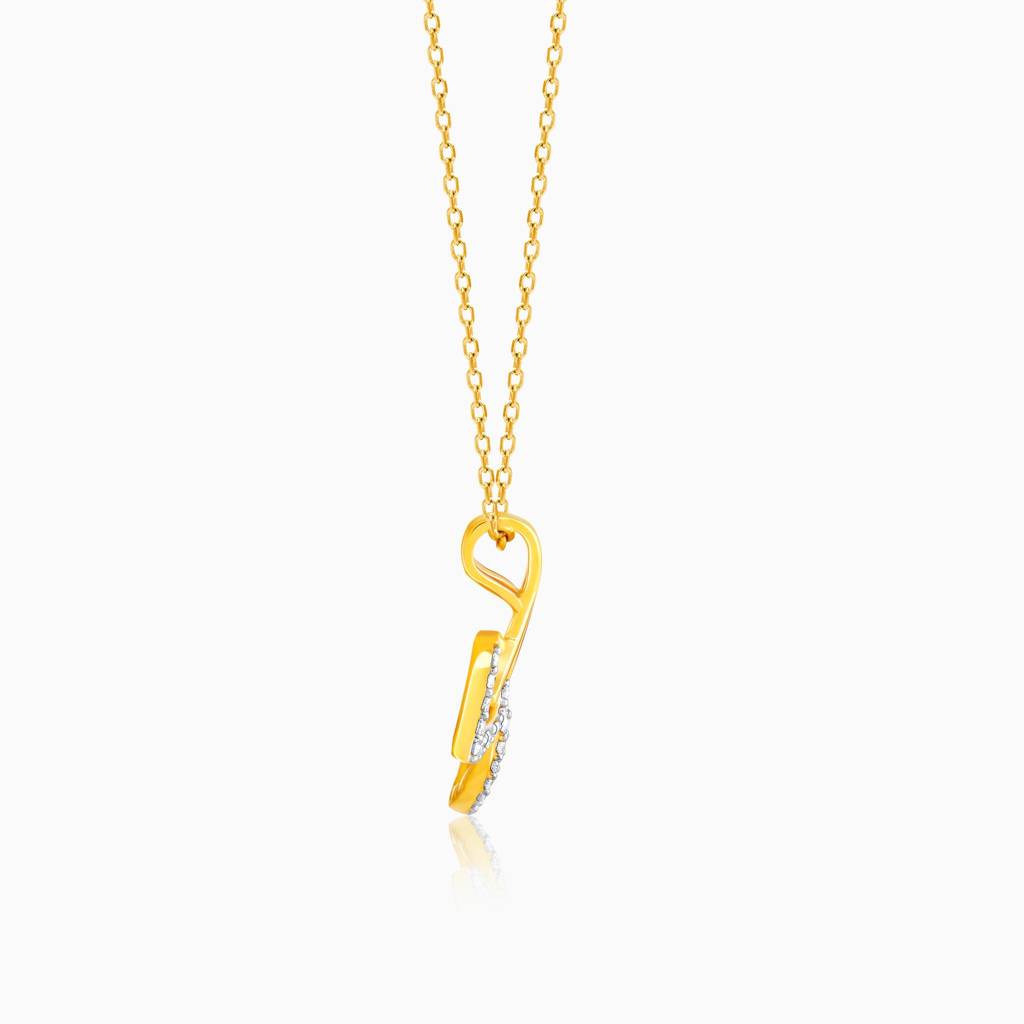 18K Gold Sweet Serenade Diamond Pendant : GDLPD075