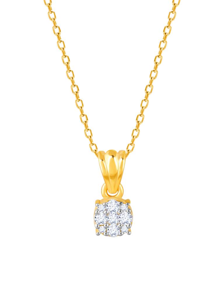 Giva 18K Yellow Gold Radiant Raindrop Diamond Pendant  Without Chain : GDLPD079