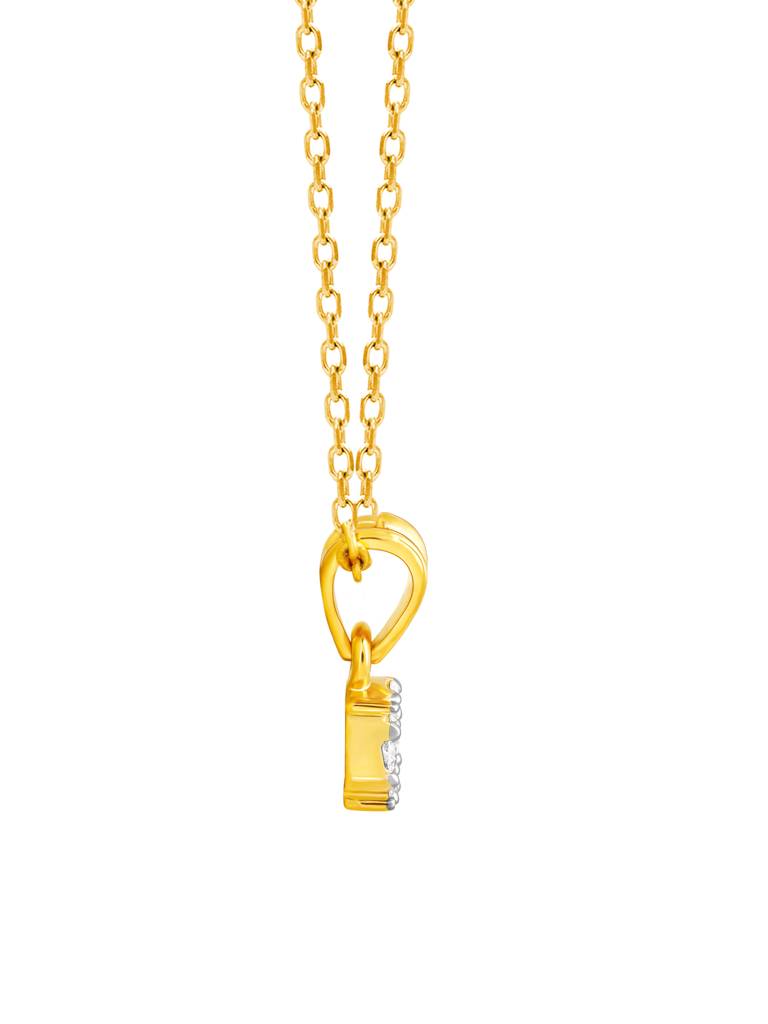 Giva 18K Yellow Gold Radiant Raindrop Diamond Pendant  Without Chain : GDLPD079