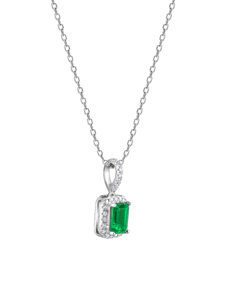 Giva 14K White Gold Enchanted Forest Diamond Pendant Without Chain : GDLPD084