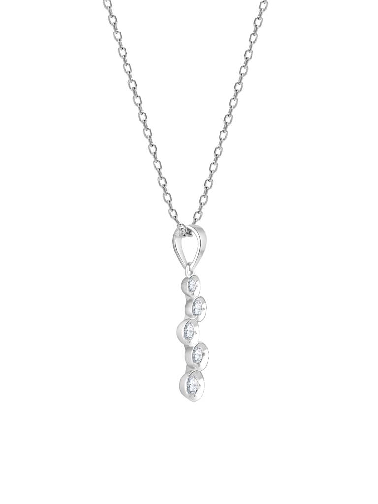 Giva 14K White Gold Eternal Sparkle Diamond Pendant Without Chain : GDLPD085