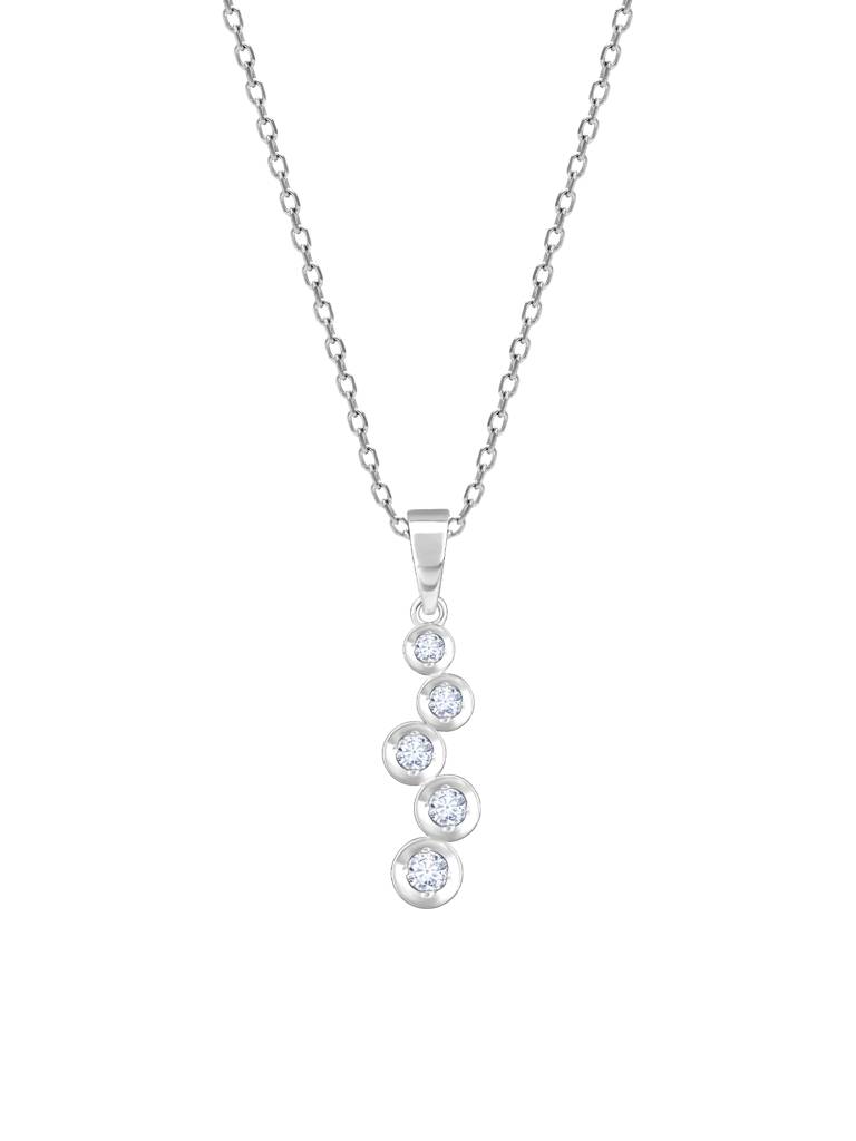 Giva 14K White Gold Eternal Sparkle Diamond Pendant Without Chain : GDLPD085
