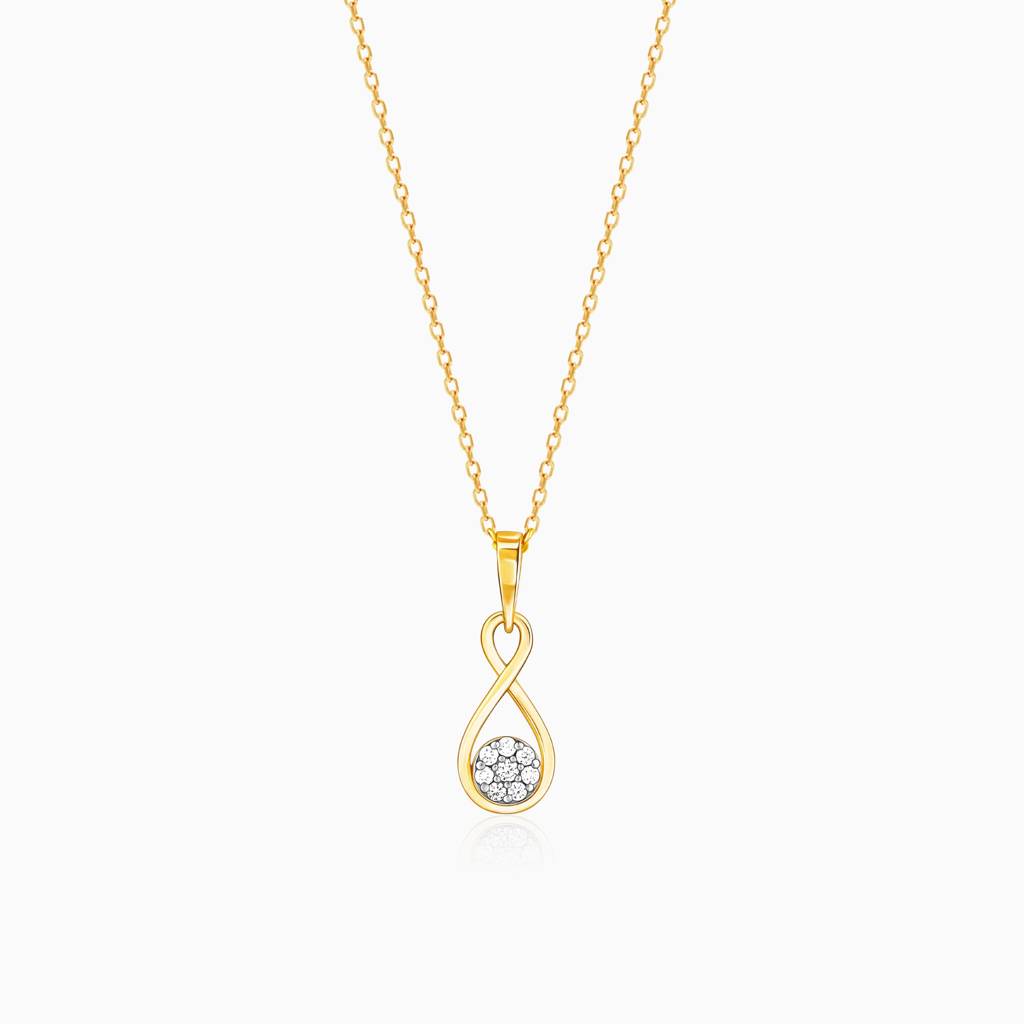 18K Gold Endless Elegance Diamond Pendant : GDLPD08