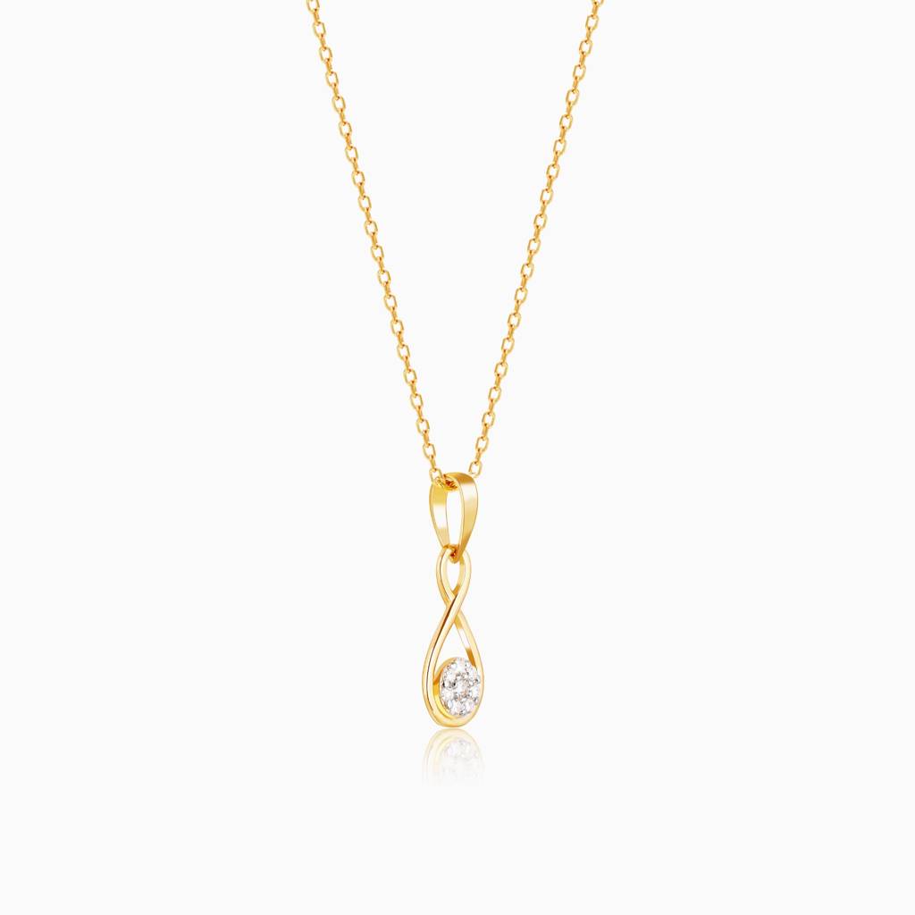 18K Gold Endless Elegance Diamond Pendant : GDLPD08