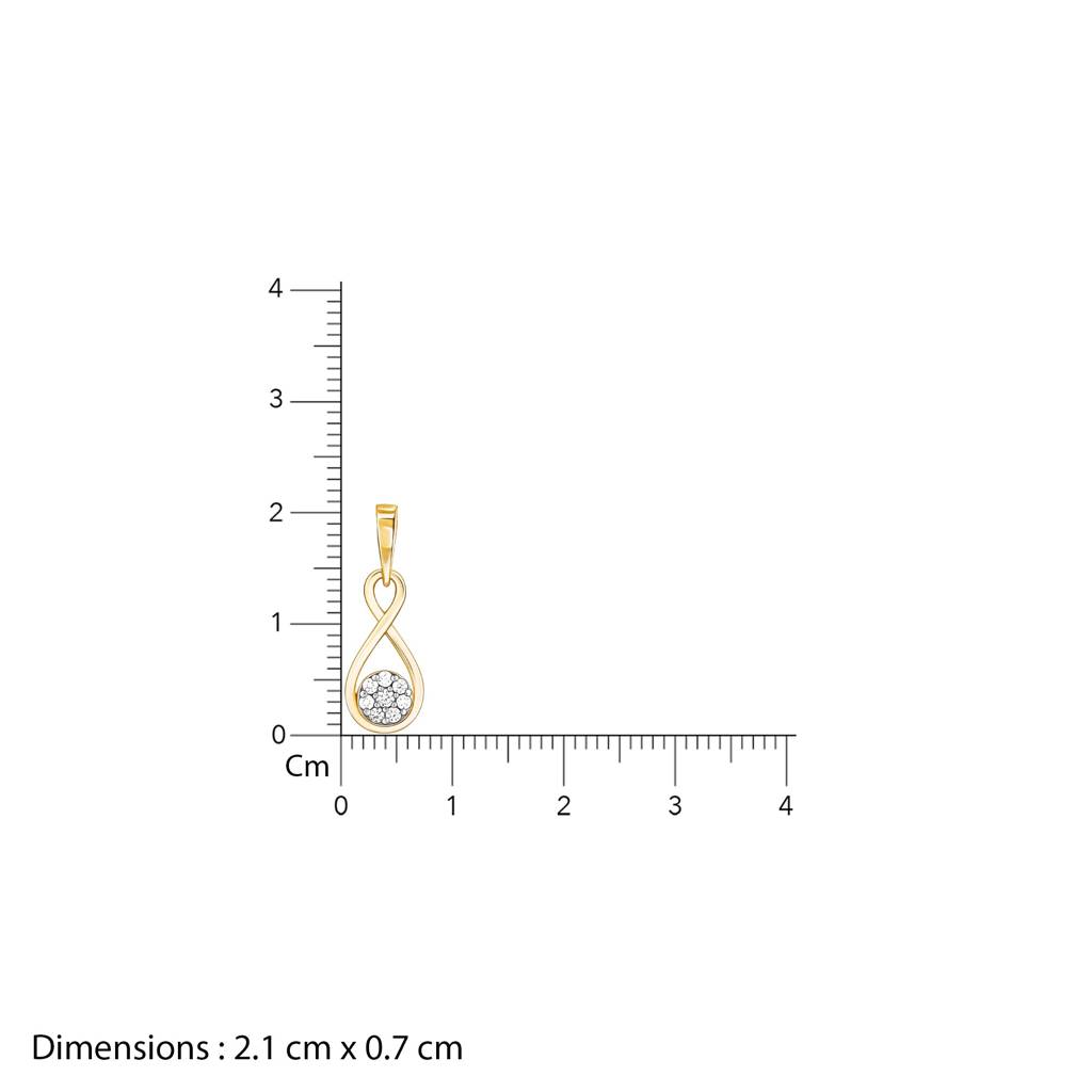 18K Gold Endless Elegance Diamond Pendant : GDLPD08