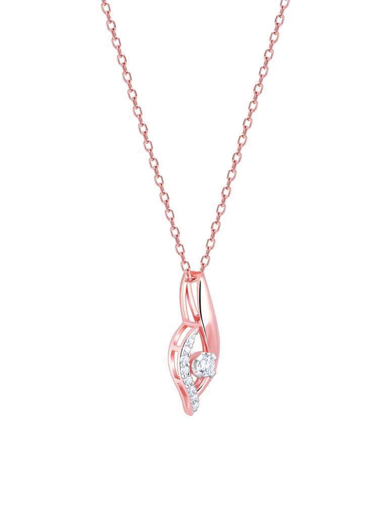 Giva 18K Rose Gold Captivating Gaze Diamond Pendant Without Chain : GDLPD096