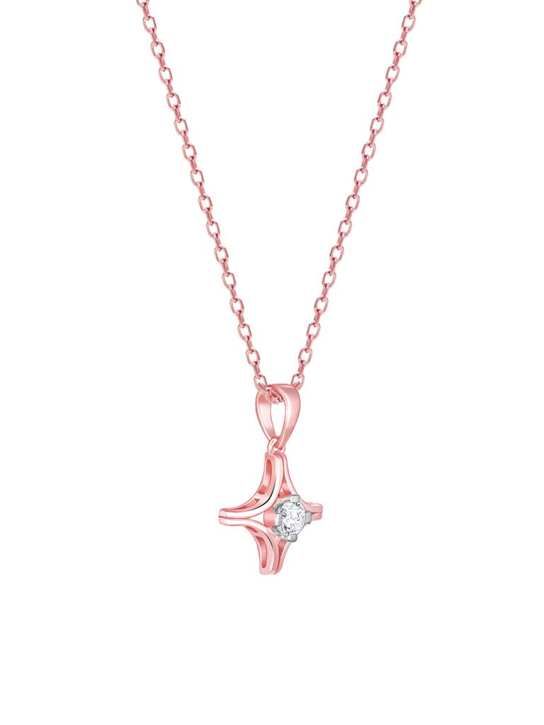 Giva 18K Rose Gold Mysterious Star Diamond Pendant Without Chain : GDLPD098