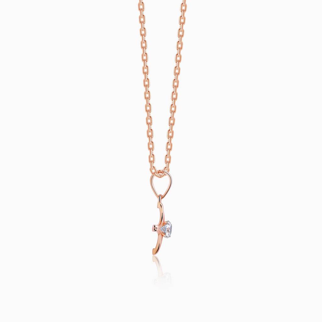 14K Rose Gold Mysterious Star Diamond Pendant : GDLPD0317